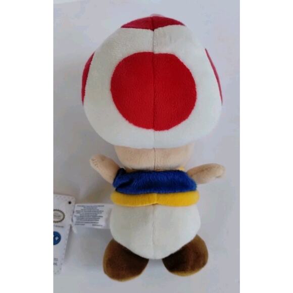 NEW Nintendo Super Mario Bros Toad Plush Doll Toy AC04 Little Buddy S 8” Japan - Picture 8 of 13
